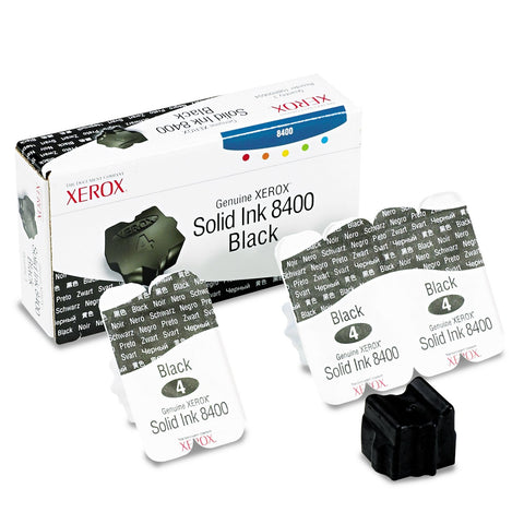 Xerox 108R00604 Black Solid Ink (3 Sticks, Phaser 8400-Series Printers)