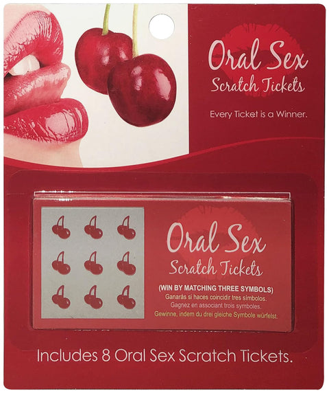 Kheper Games -Oral Sex Scratch Tickets - in English, Spanish, French and German, Multi-Colored