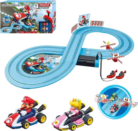 Carrera First Mario Kart Slot Car Race Track Set – Mario & Peach (Ages 3+)