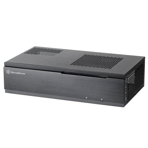 SilverStone Technology ML06B 0.8mm Steel Body Mini-Itx Media Center/HTPC Computer Case with Aluminum Front Panel ML06B-x
