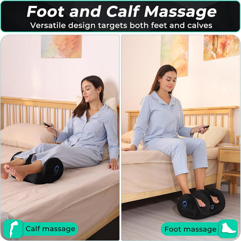 REATHLETE FOOTOASIS Foot Massager Machine with Heat | Foot and Calf Massager | Remote Control | Ultimate Feet Massager for Pain Relief and Circulation Boost | Deep Tissue Massager