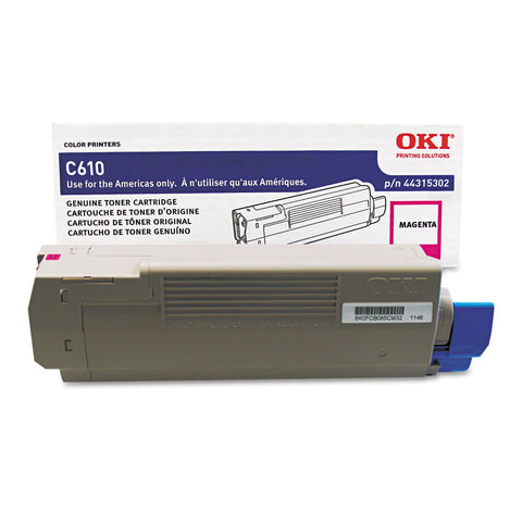 OKI 44315302 Magenta Toner for Series C610 Printers - type C15 - 6K Yield