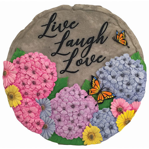 Spoontiques 13238 Live Laugh Love Stepping Stones, Multicolored