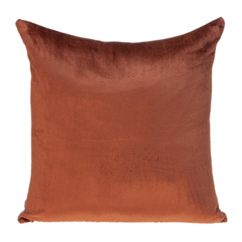 Parkland Collection Nerine Transitional Brunt Orange 20" x 20" Throw Pillow