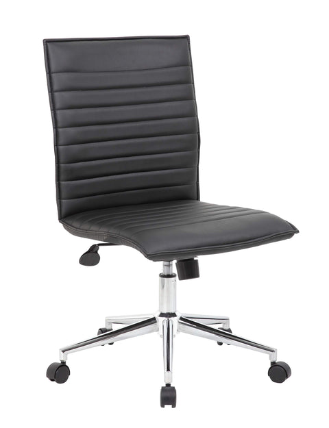 Boss Office Products Hospitality Chair, Black, 23" D x 26" W x 38.5" H