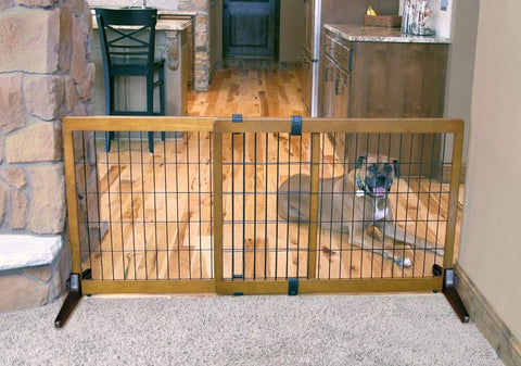 Carlson Design Studio Wood Freestanding & Pressure Mount 28" Tall - Extra Wide Pet Gate 28" H X 40" - 70 W