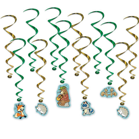 Woodland Hanging Swirls (12 Pcs) - 1 Pack
