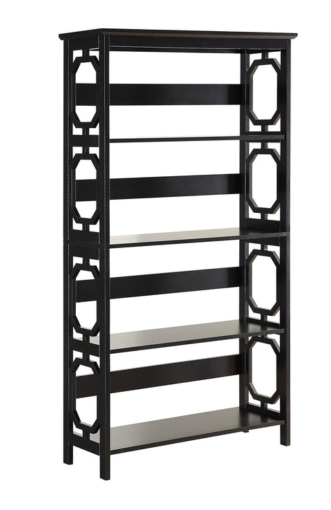 Convenience Concepts Omega 5 Tier Bookcase, Black