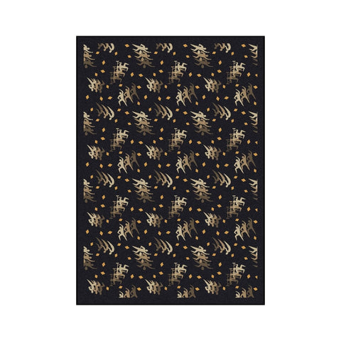 Joy Carpets Sports Fan Fitness Zone Area Rug, Charcoal