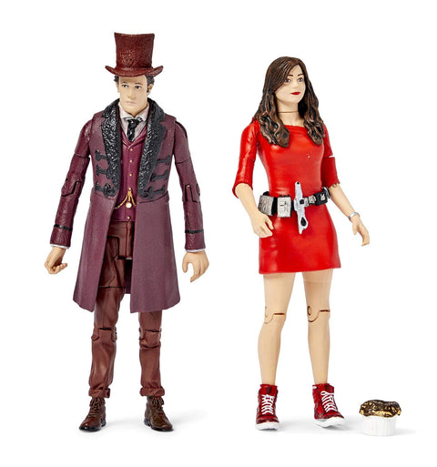 Doctor Who "The Impossible Set" With Eleventh Doctor & Oswin Oswald 5-Inch Action Figures - Exclusive Comic-Con Collector Pack - From London Snowmen & Dalek Asylum Episodes In Frock Coat & Red Dress