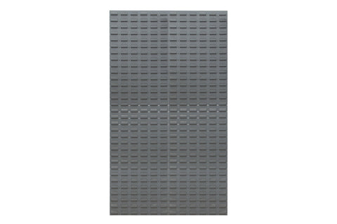 Wall Mountable 16 Gauge Louvered Panel Rack 34-1/2 X 64 Gray