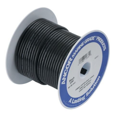 Ancor 119005 Tinned Copper Battery Cable, 4/0 AWG (103mm2), Black - 50ft