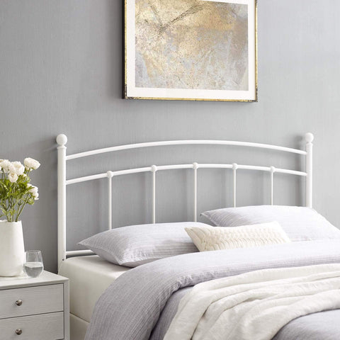 Modway Abigail Twin Metal Headboard in White