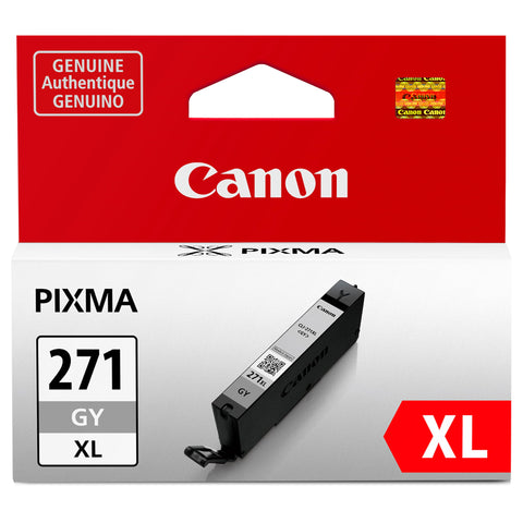 Canon CLI-271XL Genuine Gray Ink Tank, Compatible with MG7720, TS8020, and TS9020 (Optional) Printers