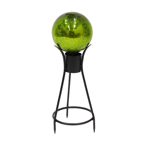 Achla Designs 6" Fern Green Crackle Glass Gazing Globe with Stand