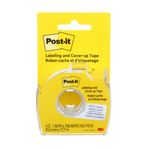 Post-it Labeling & Cover-Up Tape, 1 Roll, 1 in x 700 in (658)