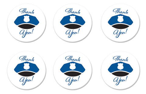 Beistle 6 Piece Thank You Law Enforcement Thin Blue Line Pinback Button Badge Pins For 4th Of July Patriotic Decorations Independence Day Party Supplies And Favors