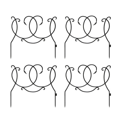 Scroll Border Fence Section 4-Pack
