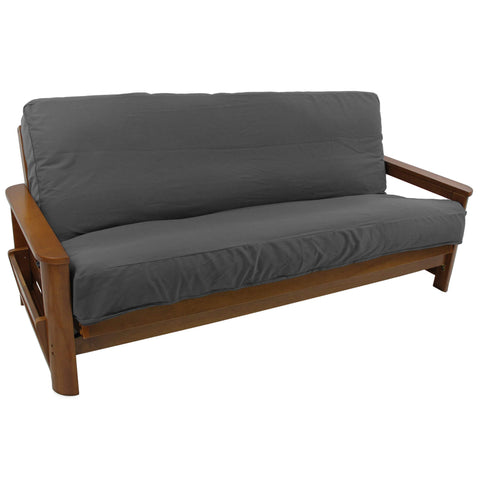 Blazing Needles Solid Twill 8 to 9-inch Full Futon Cover