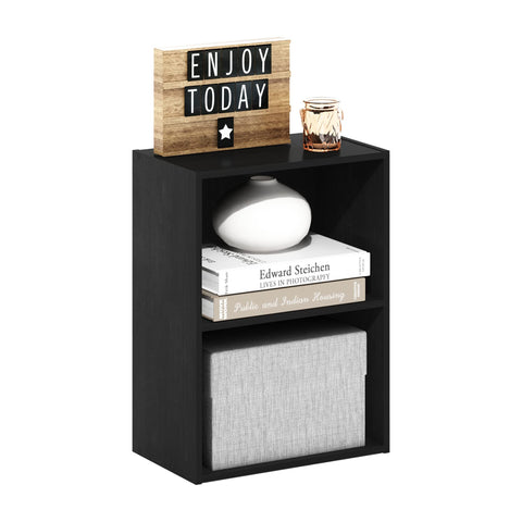 Furinno Luder Bookcase / Book / Storage, Blackwood 2-Tier