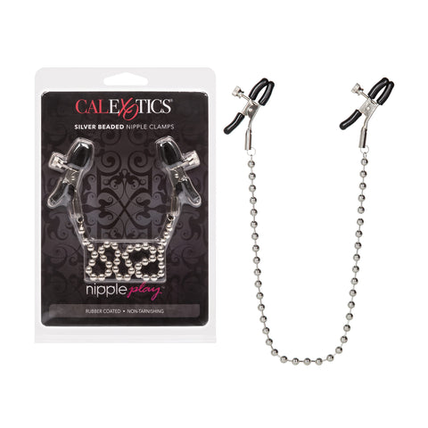 CalExotics Nipple Play Silver Beaded Nipple Clamps