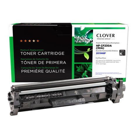 Clover Remanufactured Toner Cartridge Replacement for HP 30A (CF230A) | Black