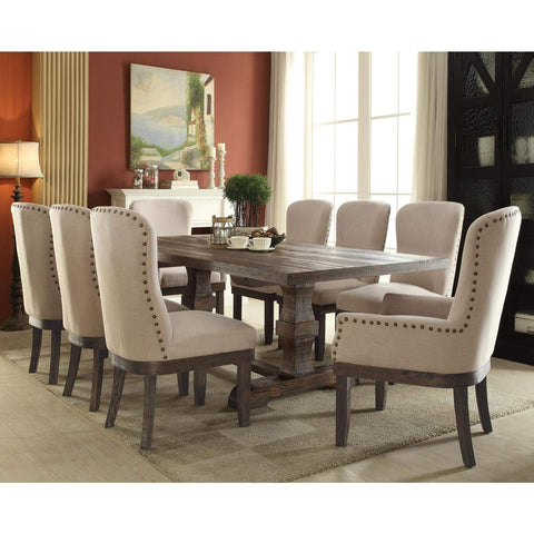 ACME Landon Dining Table - - Salvage Brown