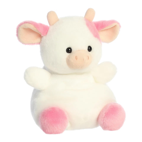 Aurora® Adorable Palm Pals™ Party Sized Belle Strawberry Cow™ Stuffed Animal - Fun Collectible Plush for Kids and Adult Collectors - Perfect for Decorating Rooms and Birthday Gifts - Pink 8 Inches