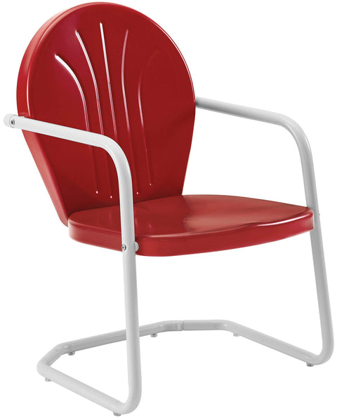 Griffith Retro Outdoor Chair Bright Red Gloss
