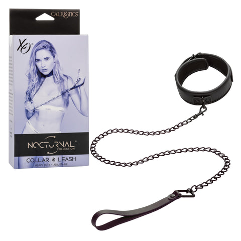 CalExotics Nocturnal Collection Sturdy Collar with Detachable Leash, Perfect Bondage Gear & Accessories and BDSM Toys - SE-2678-10-3