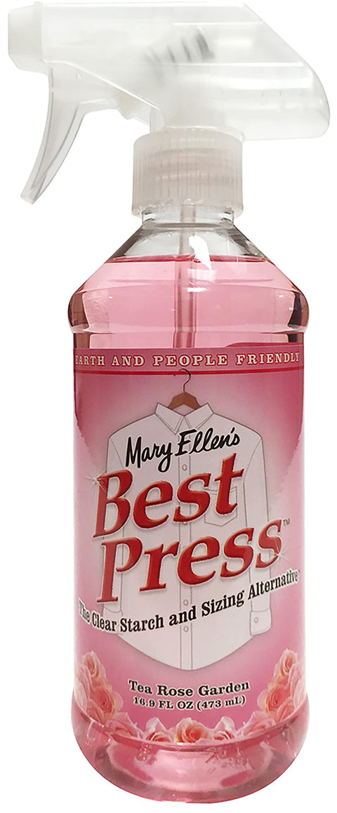 Mary Ellen's Best Press Clear Starch Alternative 16.9 Ounces-Tea Rose Garden