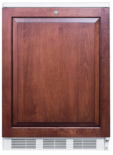 Summit Appliance FF7LWBIIF Accucold 24" Wide Built-in Under-counter All-refrigerator, Factory Installed Lock, Automatic Defrost, Integrated Door Frame, 5.5 cu.f Capacity, Adjustable Thermostat