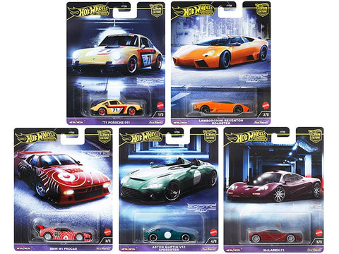 Exotic Envy 5 piece Set Car Culture 2024 Series G Diecast Model Cars by Hot Wheels