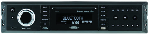 Jensen JWM90A Slimline 3-Zone Source Theater-Style Bluetooth Wallmount Stereo with App Control, DVD/CD-R/RW & MP3 Compatible, Dual HDMI Video Output, HDMI ARC, USB Play MP3/WMA Files, Rear RCA in/Out