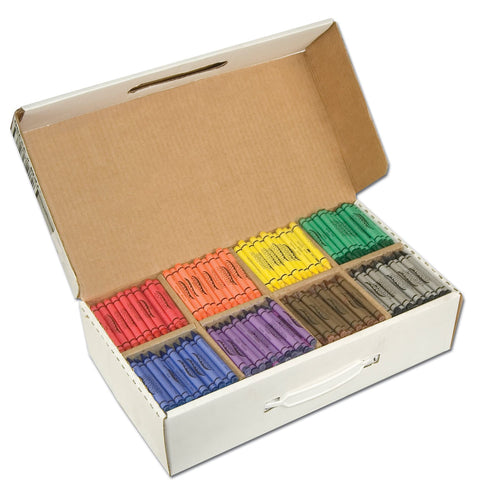 Prang 32350 Crayons Made with Soy, 100 Each of 8 Colors, 800/Carton
