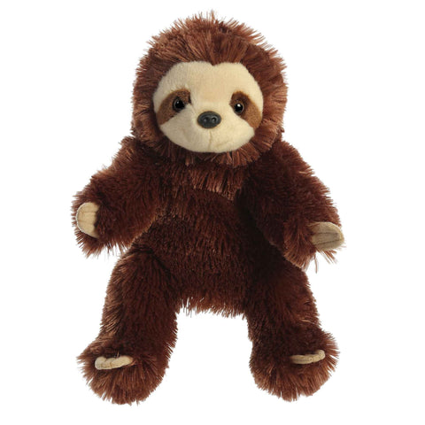 Aurora® Interactive Hand Puppet Sloth Stuffed Animal - Storytelling Adventures - Playful Learning - Brown 11.5 Inches