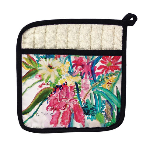 Betsy Drake PT722 Multi Florals Pot Holder