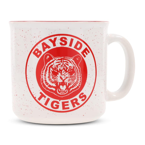 Silver Buffalo Saved by the Bell Bayside Tigers Ceramic Camper Mug, 20 Ounces