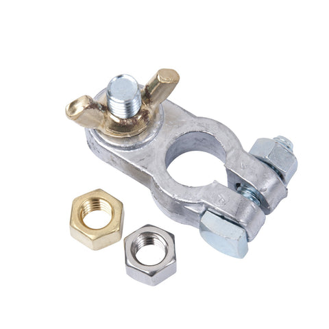 Ancor 260325 Marine Grade Electrical Lead Battery Terminals (Positive, 1 Each 3/8 and 5/16 Wing Nut, 1 Each), Beige