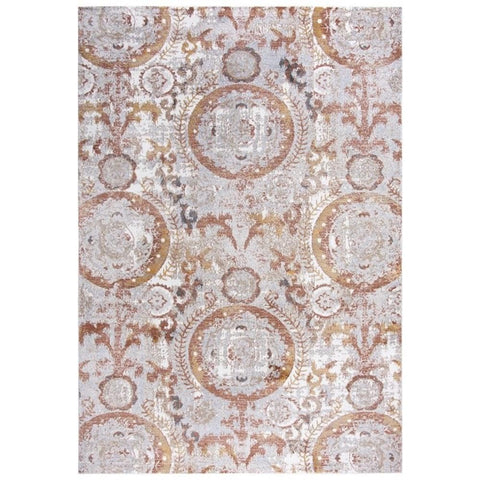 Rizzy Home Alora Decor Lavish 7'10"x9'10" Beige/Gray/Rust/Blue Power-Loomed Area Rug