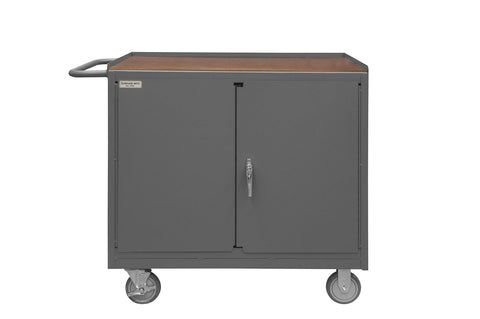 Durham 3113-TH-95 Mobile Bench Cabinet, Hard Board top