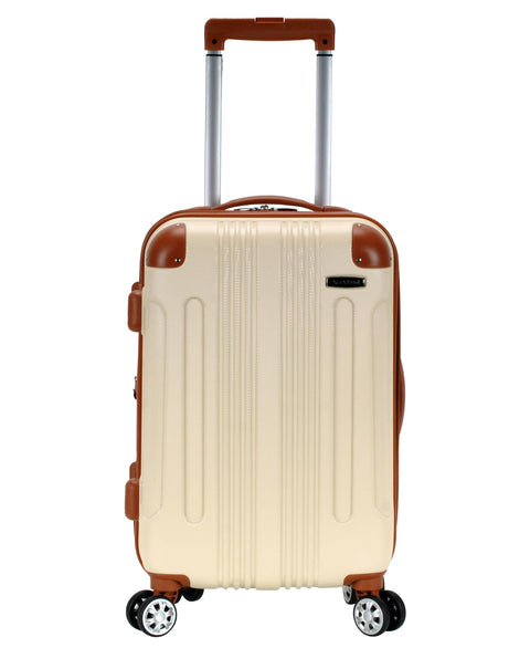 Rockland London Hardside Expandable Luggage with Spinner Wheels, White, Carry-On 20-Inch
