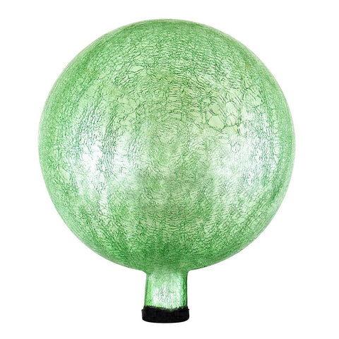 Achla Designs 12-Inch Crackle Gazing Globe Ball, Light Green