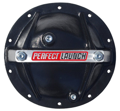 Proform 66668 Black Aluminum Differential Cover with Perfect Launch Logo and Bearing Cap Stabilizer Bolts for GM