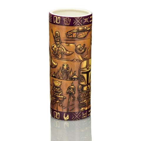 Geeki Tikis Star Wars: The Mandalorian Season 1 Scenic Ceramic Mug | Tumbler Cocktail Glasses For Home Barware Set | Coffee Cup For Espresso, Lattes | Tropical Gifts and Collectibles | Holds 24 Ounces