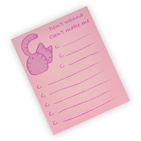 Seven20 Cat-Themed Sticky Notes | Multi-Purpose Notepad Checklist | to-Do List Featuring an Adorable Kitty Bum