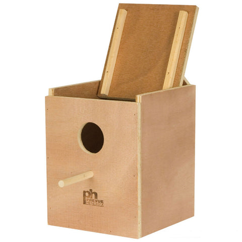 Prevue Pet Products BPV1103 Wood Inside Mount Nest Box for Parakeet