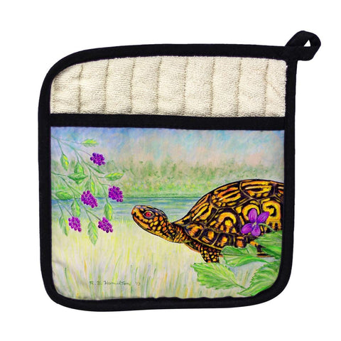 Betsy Drake PT038 Turtle & Berries Pot Holder