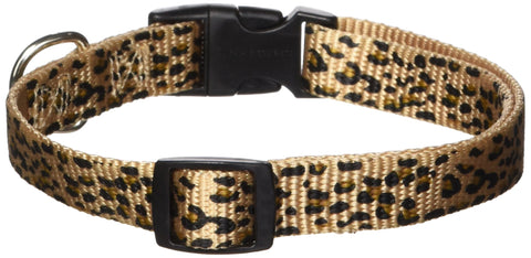 East Side Collection Cheetah-Print Nylon Dog Collar, 14–20-Inch