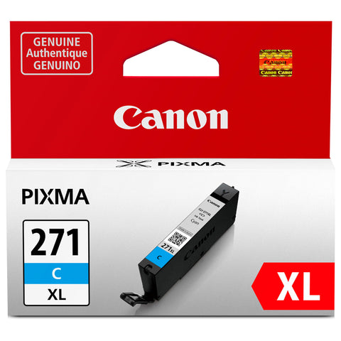Canon CLI-271XL Genuine Cyan Ink Tank, Compatible with MG6820, MG6821, MG6822, MG5720, MG5721, MG5722, MG7720, TS5020, TS6020, TS8020, and TS9020 (Optional) Printers